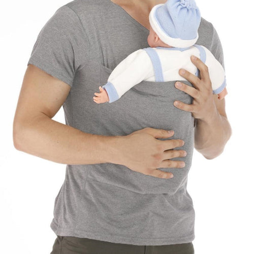 Dad Multifunctional Clothes Kangaroo Mummy Vest Long Sleeve